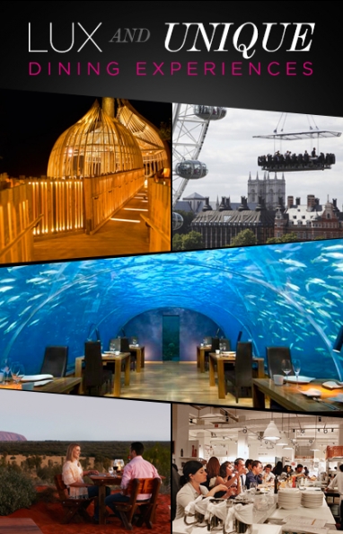 LUX Travel: Unique Dining Experiences