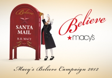 Macy’s celebrates the 5th Anniversary of the Believe Holiday Campaign