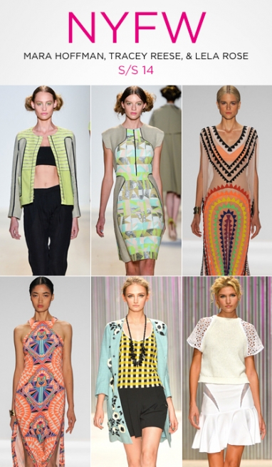 NYFW: Mara Hoffman, Lela Rose & Tracey Reese S/S 14