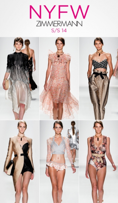 NYFW: ZIMMERMANN S/S 14