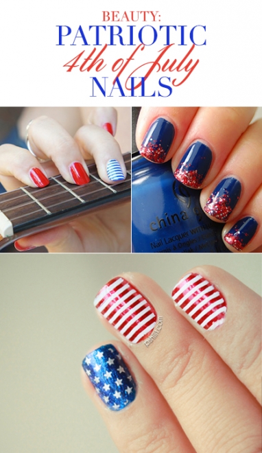 Patriotic 4th of July Nails