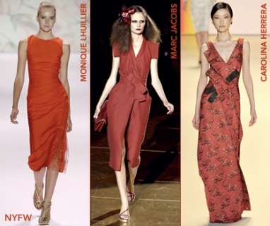 At NYFW: A Pop Of Red