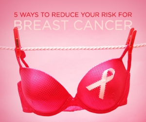 Wellness Wednesday: 5 Ways to Reduce Your Breast Cancer Risk