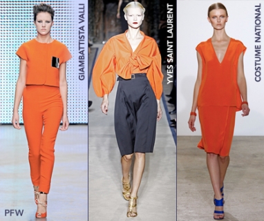 At Paris Fashion Week: Orange