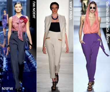 At NYFW: High-Waisted Trousers