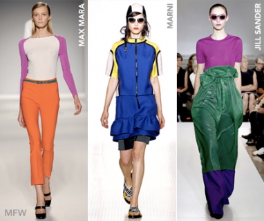 At MFW: Colorblock