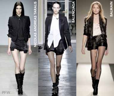 Blazers & shorts steal the show at Paris Fashion Week