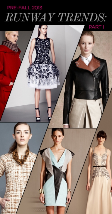 Pre-Fall 2013 Runway Trends: Part I