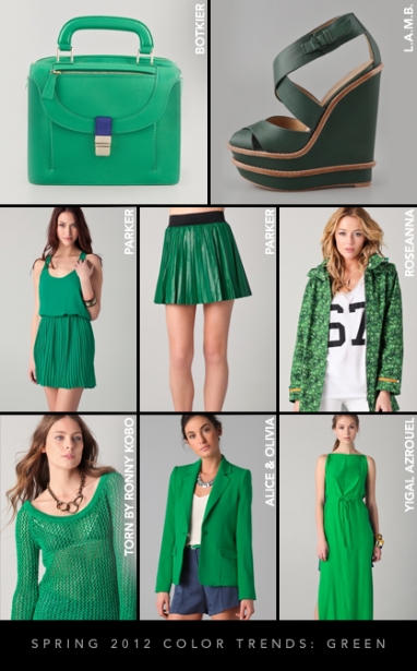 Spring 2012 Color Trends: Green