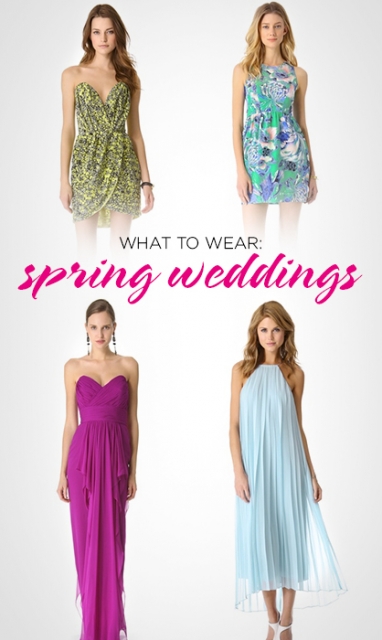 What to Wear: Spring Weddings