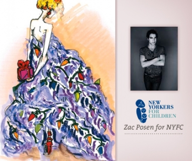 Zac Posen designs holiday card for nonprofit