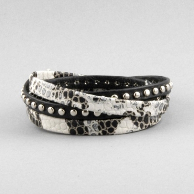 Alexandra Beth Snakeskin Leather Wrap Bracelet | LadyLUX - Online Luxury Lifestyle, Technology and Fashion Magazine