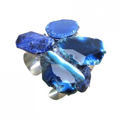 Blue Agate Cuff | LadyLUX - Online Luxury Lifestyle, Technology and Fashion Magazine