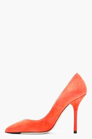 Coral Suede Pump