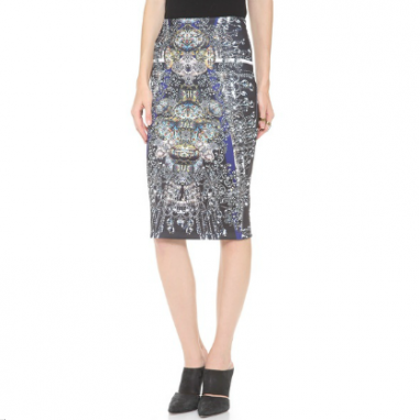 Creative Enameled Pencil Skirt