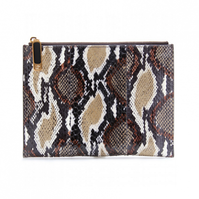 Flat Snakeskin Clutch | LadyLUX - Online Luxury Lifestyle, Technology and Fashion Magazine