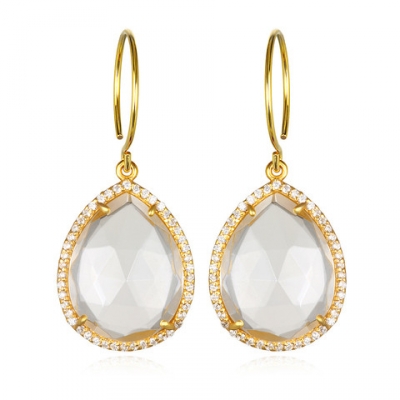 Gem Teardrop Earring | LadyLUX - Online Luxury Lifestyle, Technology and Fashion Magazine