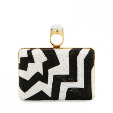 Glitzy Beaded Ring Clutch