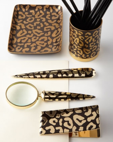 Leopard Desk Accessories