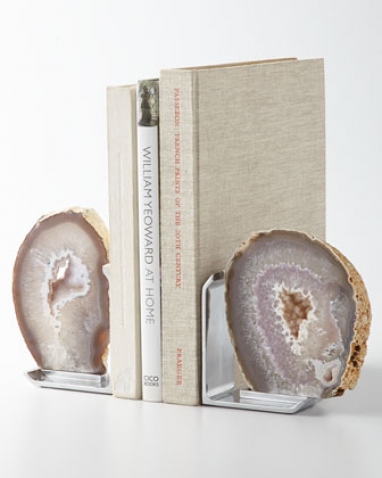 Natural Agate Bookends