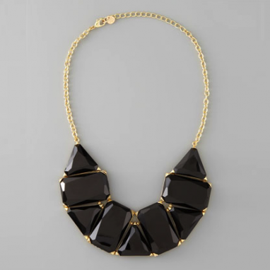 Black Bib Necklace