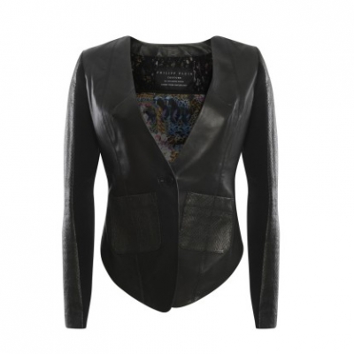 Snake Embellished Leather Blazer | LadyLUX - Online Luxury Lifestyle, Technology and Fashion Magazine