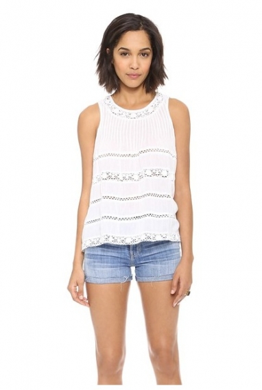 Sleeveless Lace Blouse