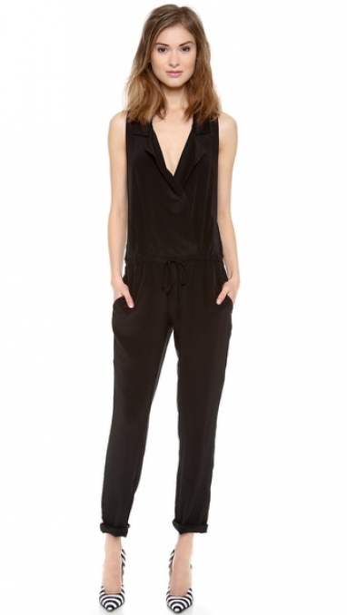 Deep V Jumpsuit