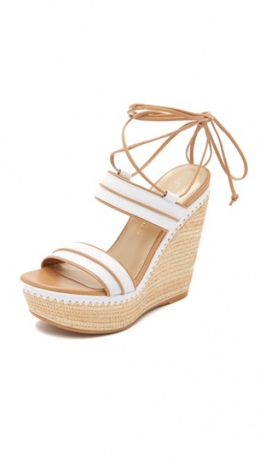 Ankle-Wrap Wedge Sandal