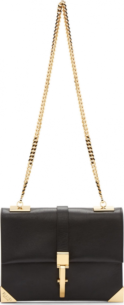 Black Leather Shoulder Bag | LadyLUX - Online Luxury Lifestyle ...