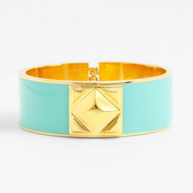 Aqua Hinged Bangle