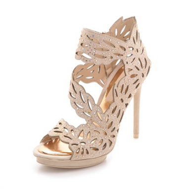 Crystal Cutout Sandals