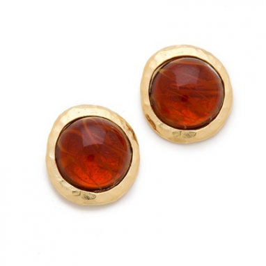 Topaz Cabochon Earrings