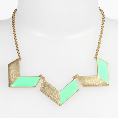 Chevron Statement Necklace