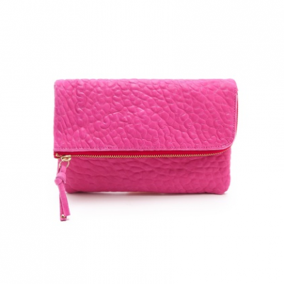 Fuschia Leather Clutch | LadyLUX - Online Luxury Lifestyle, Technology and Fashion Magazine