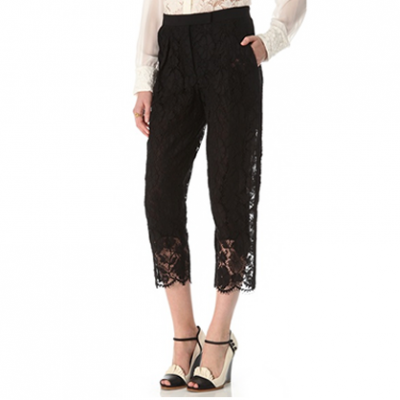 Cropped Lace Pants | LadyLUX - Online Luxury Lifestyle, Technology and Fashion Magazine