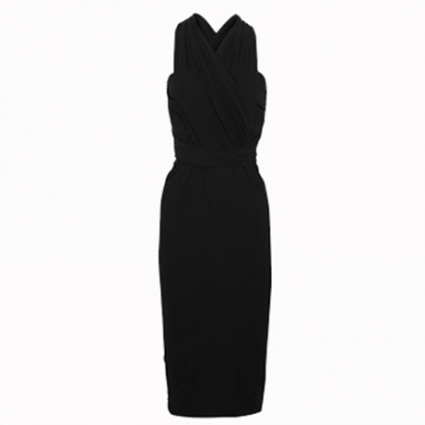 Infinity Wrap Jersey Dress