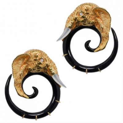 Elephant Earrings by Lotus Arts de Vivre | LadyLUX - Online Luxury Lifestyle, Technology and Fashion Magazine