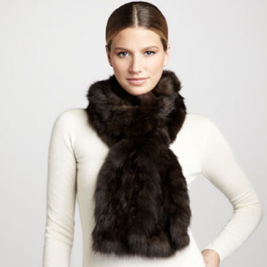 Sable Fur Scarf