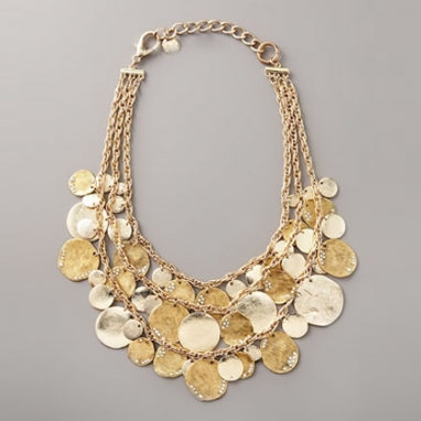 Pave Disc Necklace