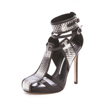 Panel Stiletto Sandals