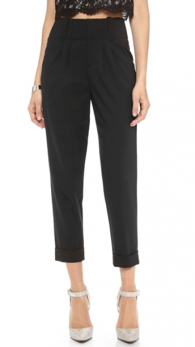 High-waisted Trousers