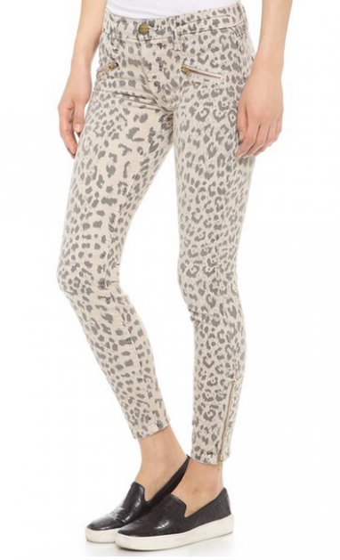 Leopard Print Skinny Jeans