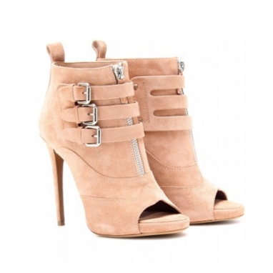 Eva Peep-Toe Ankle Boots