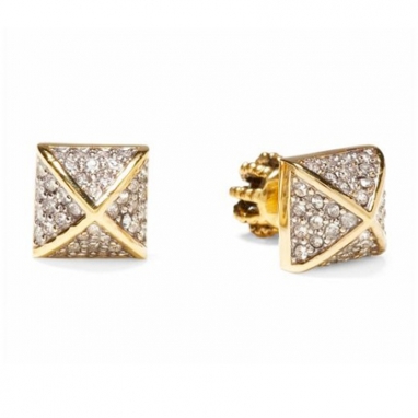 Pave Pyramid Studs