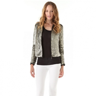 Sequin Bomber Jacket