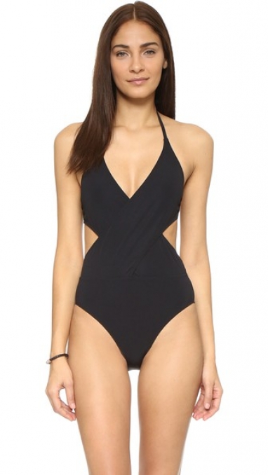 Tory Burch Black One Piece Swimsuit