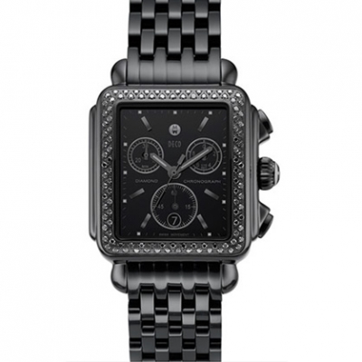Michele ‘Deco Noir’ Watch | LadyLUX - Online Luxury Lifestyle, Technology and Fashion Magazine
