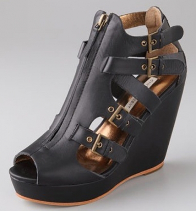 Daryl Zip Wedge Sandals