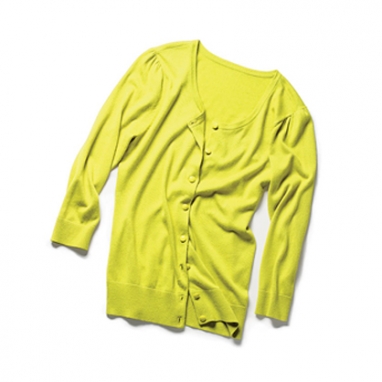 Pleat Shoulder Cardigan